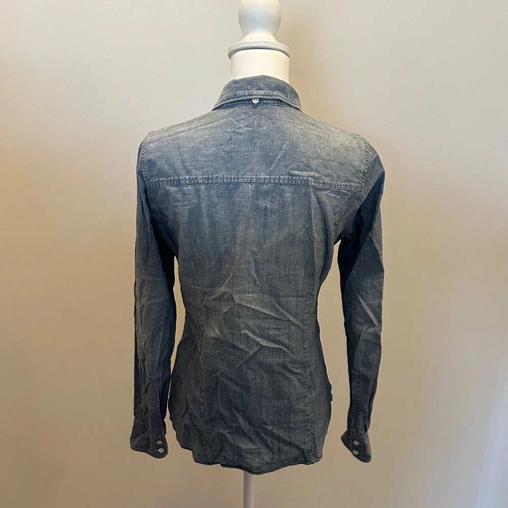 J. Crew Casual Blue Button Down Shirt - Picture 10 of 12